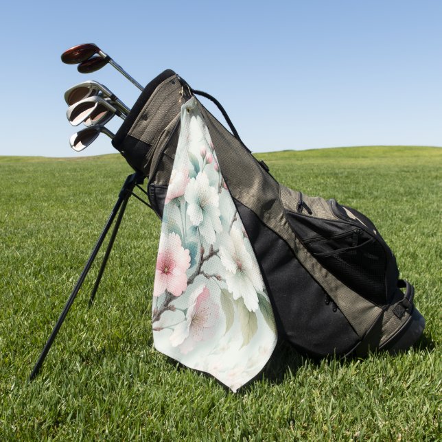 Kirschblüte Golfhandtuch (Gras)