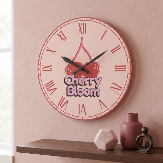Kirschblüte Große Wanduhr (Von Creator hochgeladen)
