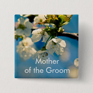 Kirschblüte • Hochzeits-Knopf Button