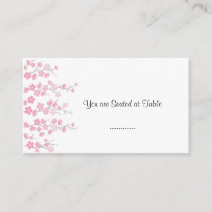 Kirschblüte; Hochzeitstisch Platzkarte