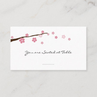 Kirschblüte; Hochzeitstisch Platzkarte