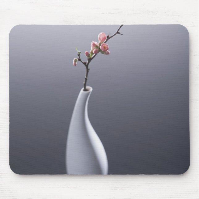 Kirschblüte im Vase Mousepad (Vorne)