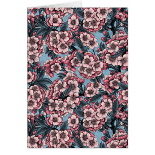 Kirschblüte in Rosa und Blau