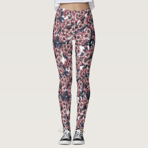 Kirschblüte in Rosa und Blau Leggings