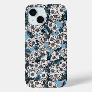 Kirschblüte in weiß und blau Case-Mate iPhone hülle