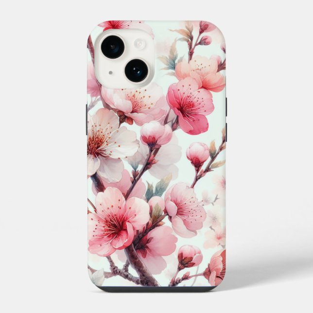 Kirschblüte iPhone Hülle (Rückseite)