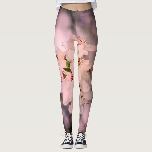Kirschblüte Japan Blumenrosa hübsch einzigartig Leggings (Vorderseite)