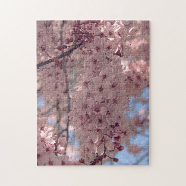 Kirschblüte Japan Blumenrosa hübscher einzigartige Puzzle (Vertikal)