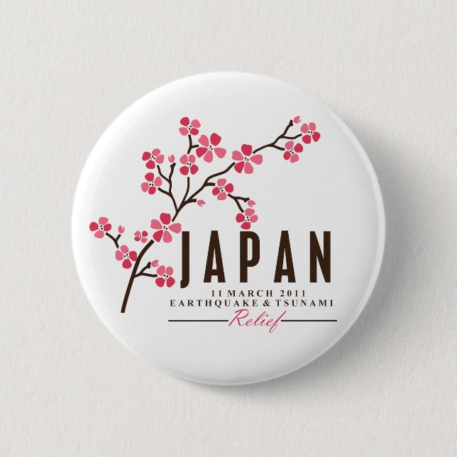 KIRSCHblüte - JAPAN Button (Vorderseite)