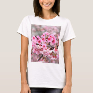 Kirschblüte Japanische Blumenrosa Blume T-Shirt