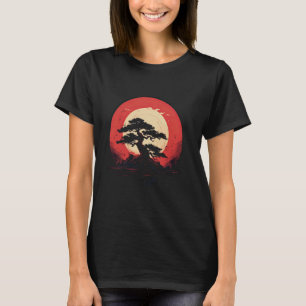 Kirschblüte japanischer Bonsai-Baum japanische Kul T-Shirt