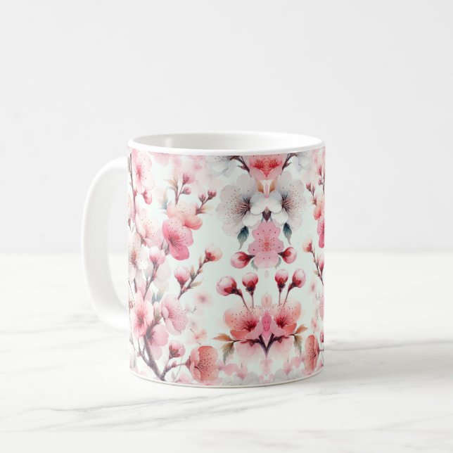Kirschblüte Kaffeetasse (Vorderseite Links)