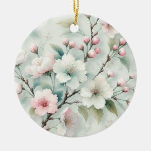 Kirschblüte Keramik Ornament