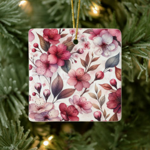 Kirschblüte Keramikornament