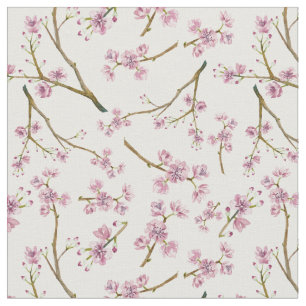Kirschblüte-Kirschblüten-Druck Stoff