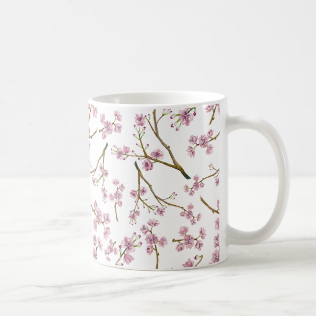 Kirschblüte-Kirschblüten-Druck Tasse (Rechts)
