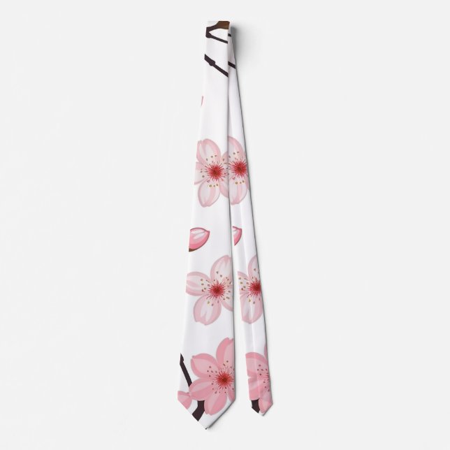 Kirschblüte Krawatte (Vorderseite)