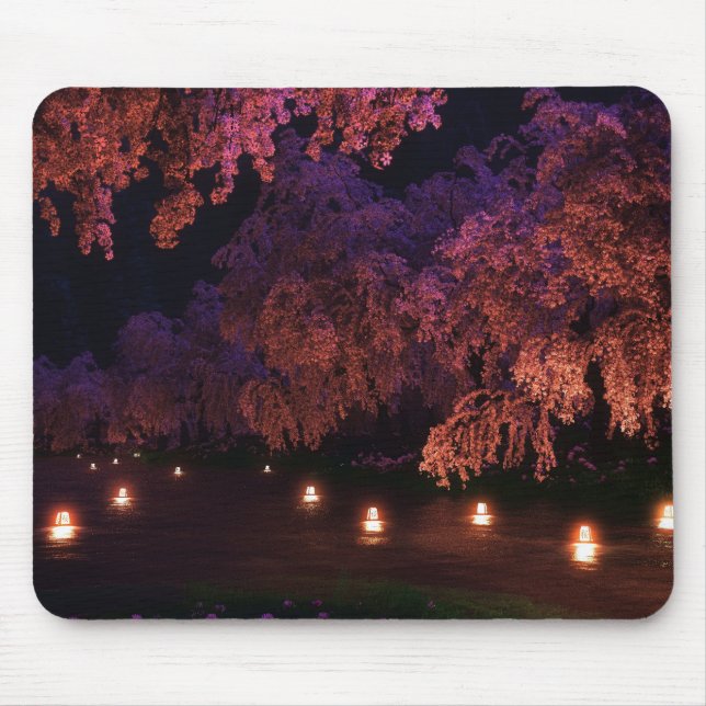 Kirschblüte (Nacht) Mousepad (Vorne)