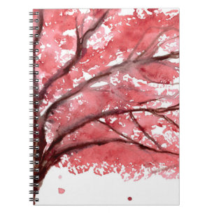 Kirschblüte Nature Sakura Floral Japanisch Notizblock