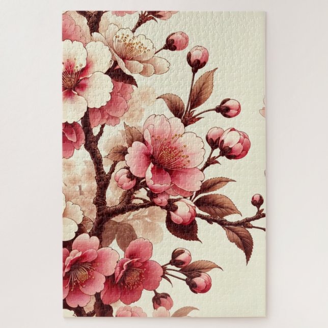 Kirschblüte Puzzle (Vertikal)