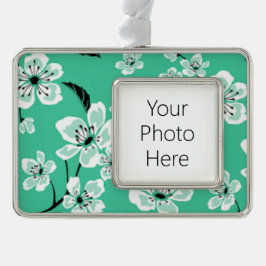 KIRSCHBLÜTE - SAKURA (MINZE) Rahmen-Ornament SILBER