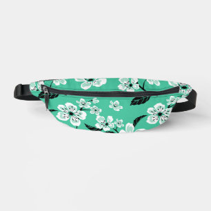 KIRSCHBLÜTE - SAKURA-MUSTER IN MINT BAUCHTASCHE