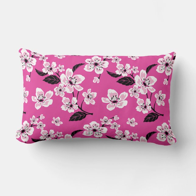 KIRSCHBLÜTE - SAKURA (ROSA) LENDENKISSEN (Vorderseite)
