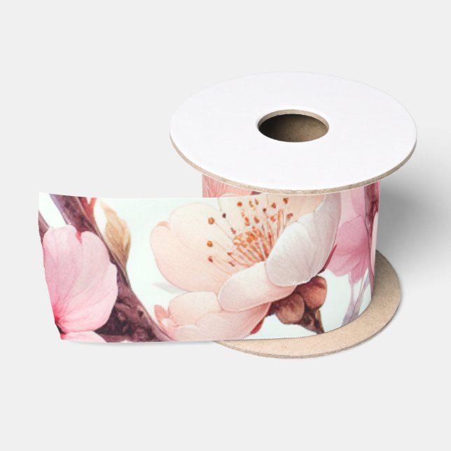 Kirschblüte Satinband (Spule)