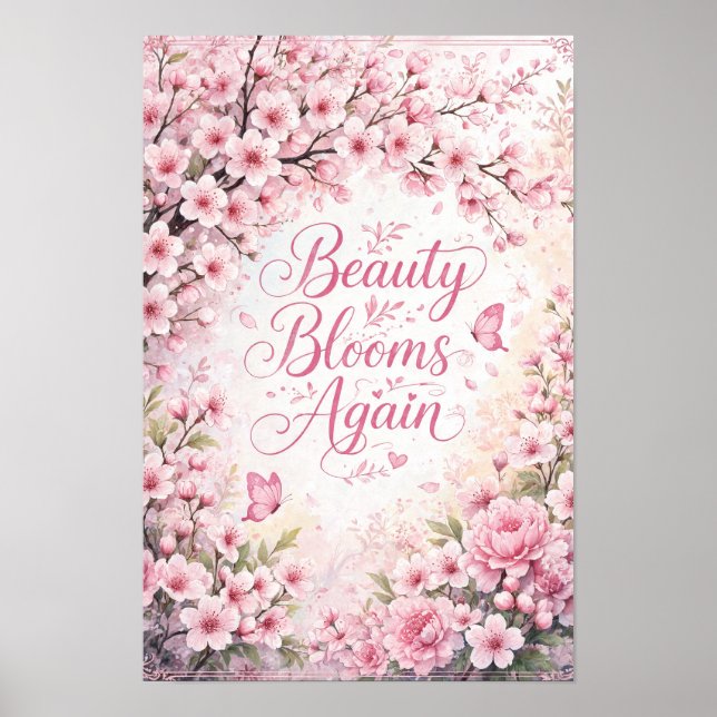 Kirschblüte: Schönheit blüht erneut Poster (Vorne)