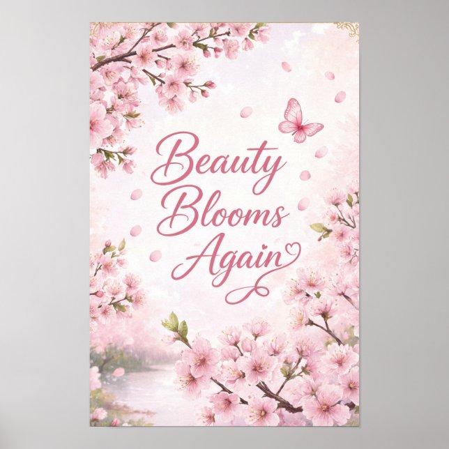 Kirschblüte: Schönheit blüht erneut Poster (Vorne)