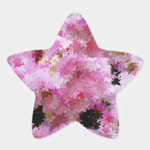 KIRSCHBLÜTE Stern-Aufkleber