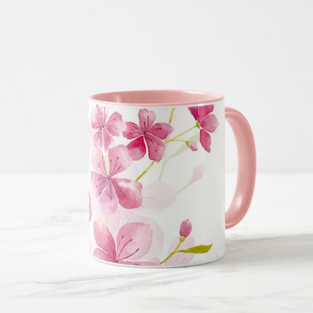 Kirschblüte Tasse (VorderseiteRechts)
