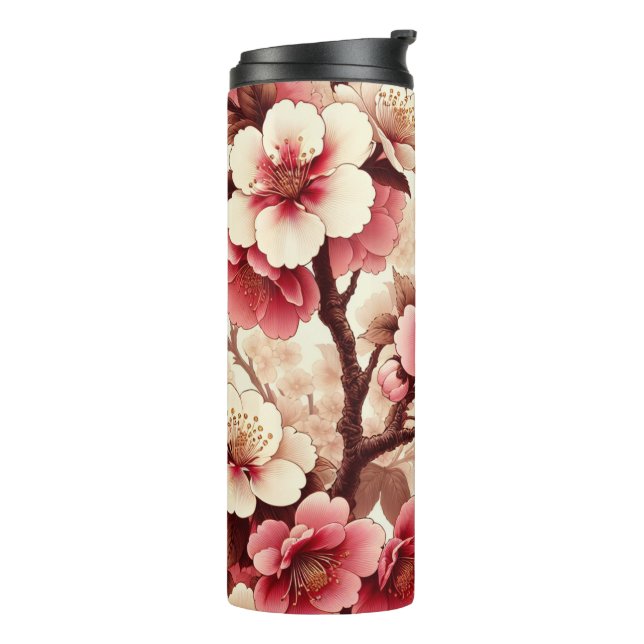 Kirschblüte Thermosbecher (Nach links gedreht)