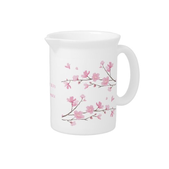 Kirschblüte - Transparent-Hintergrund Getränke Pitcher