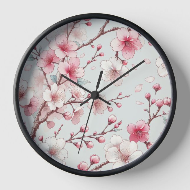 Kirschblüte Uhr (Vorderseite)