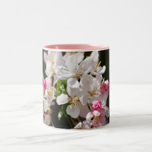 Kirschblüte und -bedeutung zweifarbige tasse