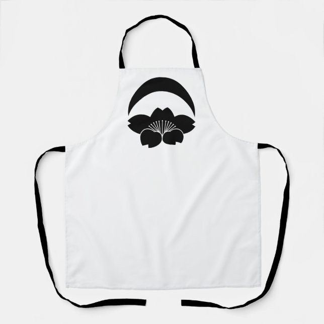 Kirschblüte unter Halbmond Schürze (Vorderseite)