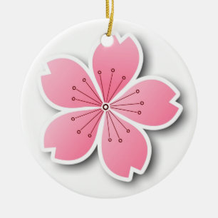 Kirschblüte-Verzierung Keramik Ornament