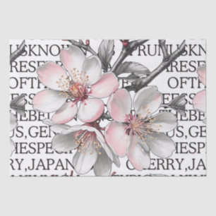 Kirschblüte Vintage Skizze von CallisC Arts ⭐ ⭐ ⭐ Seidenpapier