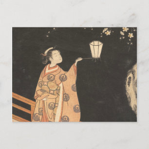 Kirschblüte von Suzuki Harunobu Postkarte