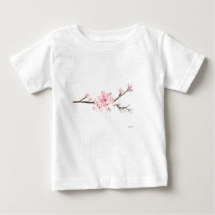 Kirschblüte Wasserfarbe Baby T-shirt