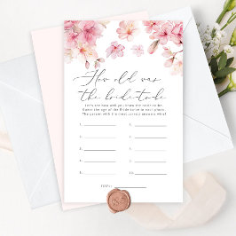 Kirschblüte Wie alt war die Braut, um Spiel zu wer