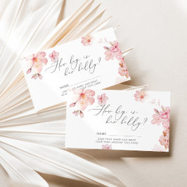 Kirschblüte, wie groß ist der Bauch der Mama Begleitkarte