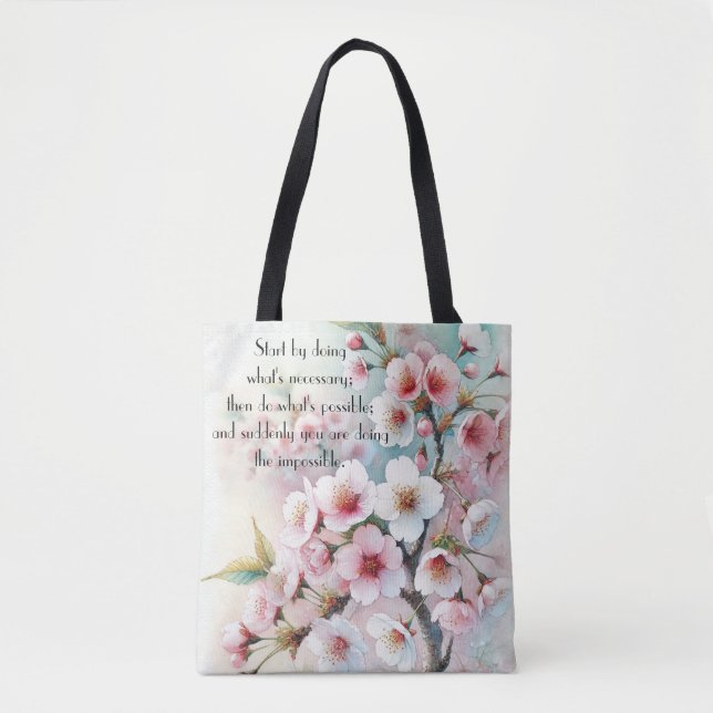 Kirschblüte & Zitat (Vorderseite)