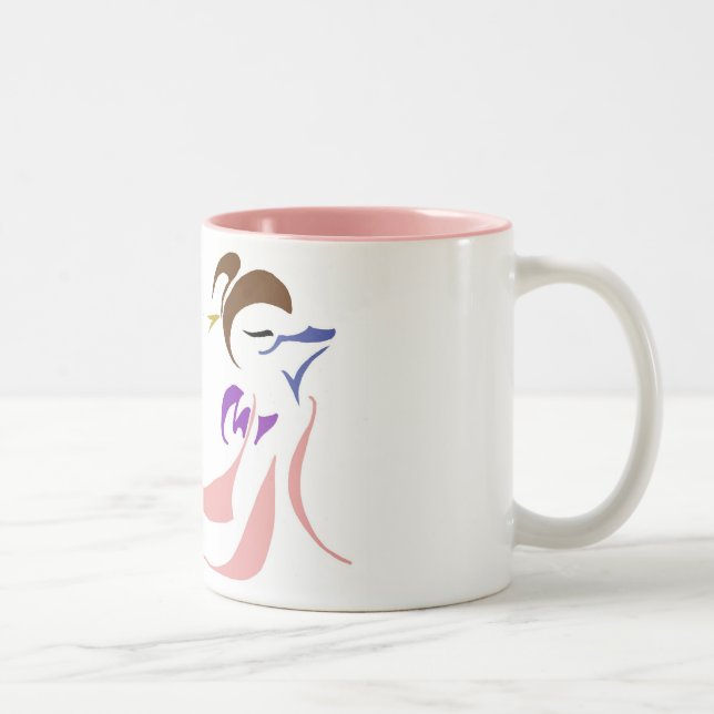 Kirschblüte Zweifarbige Tasse (Rechts)