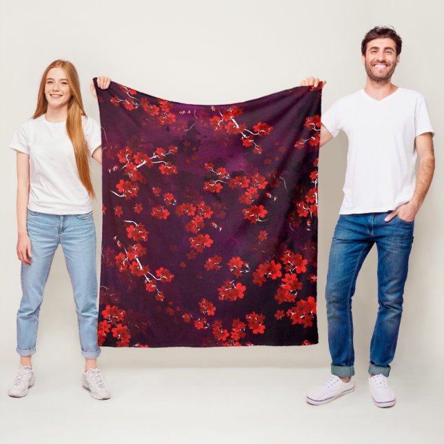 Kirschblüten 3 fleecedecke (Beispiel)