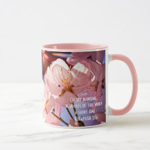 Kirschblüten an einem sonnigen Tag Tasse