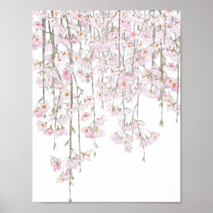 Kirschblüten-Aquarell Frühling 2018 Poster