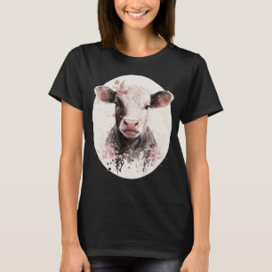 Kirschblüten-Baby-Kuh-Kalb Japanische Sakura-Farm T-Shirt