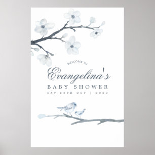 Kirschblüten-Baby-Shower-Einladung Poster